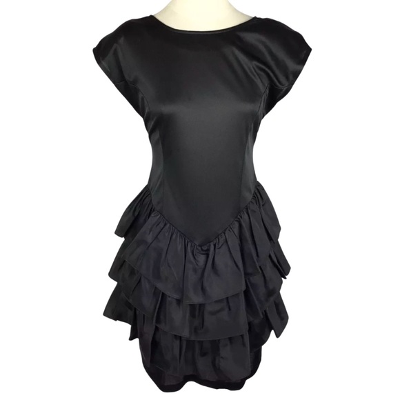 Vintage Dresses & Skirts - 💕VTG Jackie O! Midi Dress Tiered Ruffles